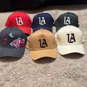YoungLA Men's Baseball Cap Collection - Red, Blue, Green, Tan, Cream
